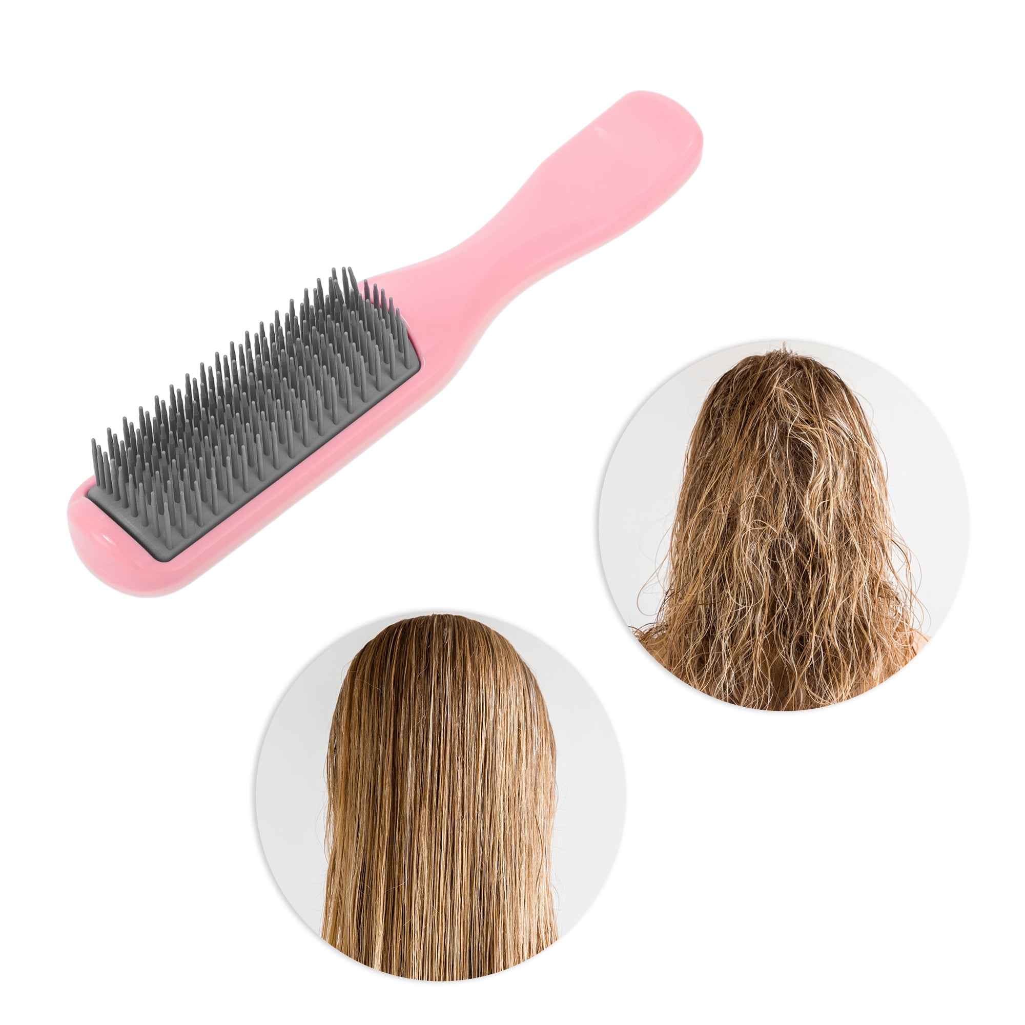 Unique Bargains 1 Pc Women Durable Hair Styling Nine-Row Comb for All Hair Types Pink