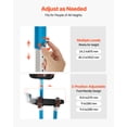 thumbnail image 4 of VEVOR Drywall Stilts, 24.2–40.3 Inch Adjustable Aluminum Painter Stilts, 228 lbs Load Capacity, Non-Slip Rubber Feet, Dual Spring Shock Absorption, Comfortable Leg Straps for Painting,Decoration,Blue, 4 of 9