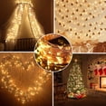 thumbnail image 3 of Solar String Lights for Outdoor,33ft 100 LED Bright Copper Wire Fairy Lights Waterproof Solar Lights with 8 Modes for Tree Garden Party Wedding Christmas Decor (Warm White), 3 of 9