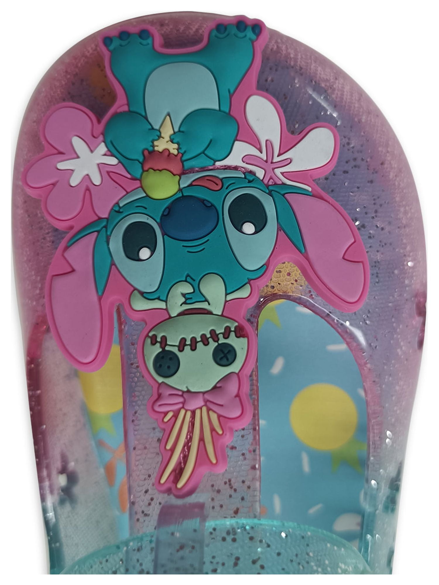 Disney Lilo & Stitch Toddler Girls Tropical Casual Jelly Shoe, Sizes 7-12