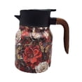 thumbnail image 2 of Tetera al vacío, jarra para agua caliente, tetera Floral, a prueba de fugas, reutilizable, retención de calor, hervidor aislado de gran capacidad para rojo, 2 of 8