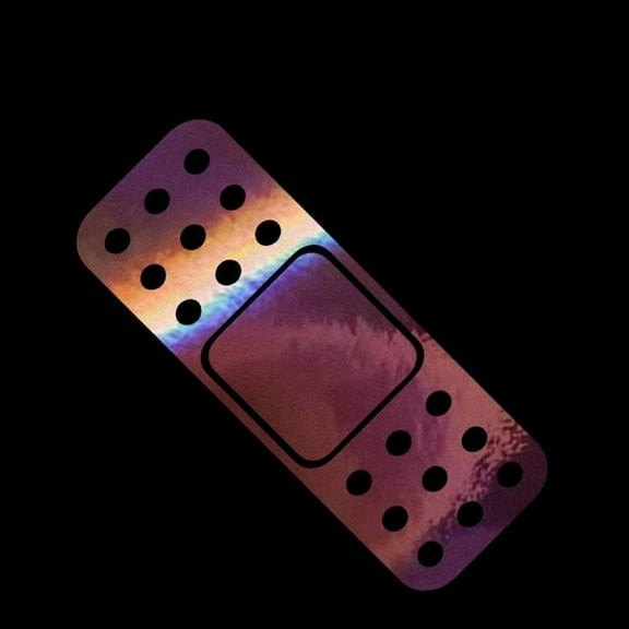 Band Aid Repair Dent Vinyl Decal Sticker UV & Waterproof Bumper Window Laptop Automotive Water Bottle Gift accessories – ROSE GOLD HOLO 8"