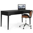 thumbnail image 3 of Simpli Home Harper SOLID HARDWOOD Mid Century Modern 60 inch Wide Desk in Black, 3 of 11