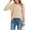 770 Beige, variant on Cogild Sweater for Women Floral Knit Pullover, 3D Flower Applique Crew Neck Long Sleeve Casual Sweater