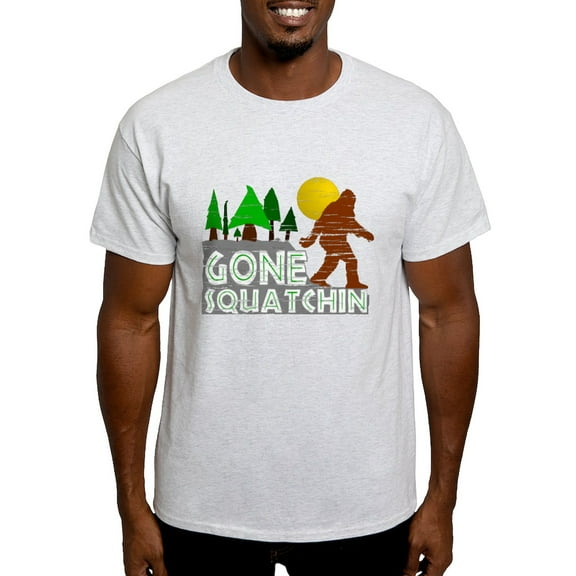 CafePress - Gone Squatchin Vintage Retro Distressed T Shirt - Men's Classic Graphic T-Shirt