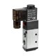 thumbnail image 1 of Válvula Solenoide Eléctrica de Aire 4V210-08 DC 12V 5 Vías 2 Posiciones 1/4" PT Internamente Piloteada Actuación Tipo Luz Roja, 1 of 3