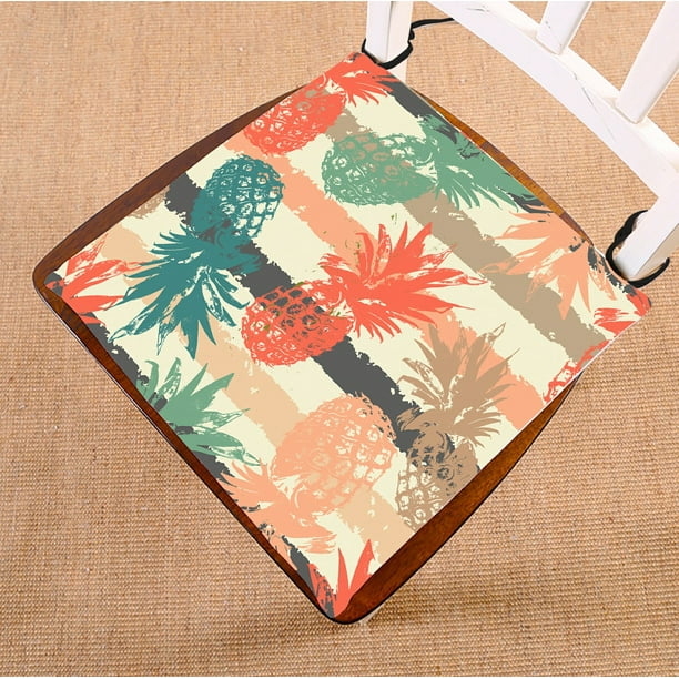 ABPHQTO Colorful Pineapple Chair Pad Seat Cushion Chair ...
