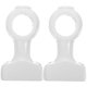 thumbnail image 3 of Curtain Rod Brackets Heavy Duty Rectangular Design For Dining Area White 35MM Inner Diameter Wooden Curtain Support 2Pcs, 3 of 5
