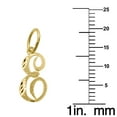 thumbnail image 2 of Precious Stars 14K Yellow Gold Diamond-Cut Cursive Letter Initial 'E' Pendant with 16" Chain Necklace, 2 of 5