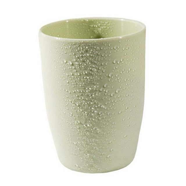 Ikeay 1X Mouthwash Cup, Plastic Cups Reusable Tumbler Travel Coffee Tea Water Mug Outdoor Travel Drinkware for Kids Bathroom Drinking Glass, Glass&Bottle