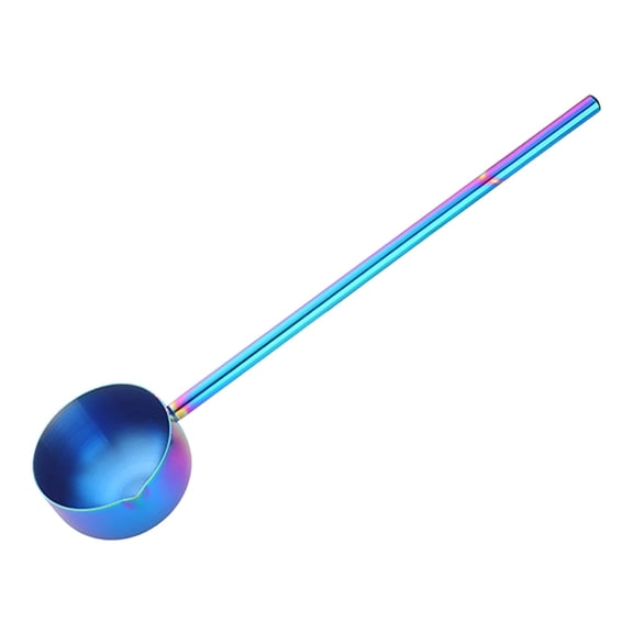 Soup Ladle, Long Handle Spoon, Gold Kitchen Utensil, Cooking Spoon, Serving Spoon, 80ml Ladle, Stainless Steel Ladle for Hot Oil Water Soup Home Kitchen