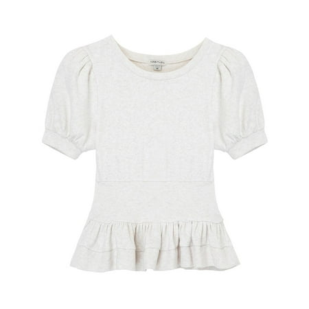 Habitual girls Ribbed Peplum Top, G16