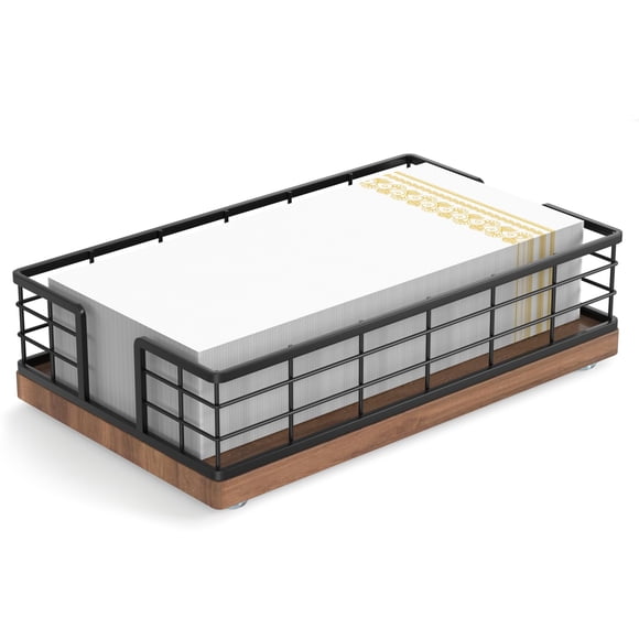 Bandeja portatoallas para invitados Wican Oak & Iron para baño