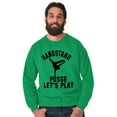 thumbnail image 3 of Handstand Posse Lets Play Gymnastics Men's Big & Tall Crewneck Sweatshirt Brisco Brands 2X, 3 of 5