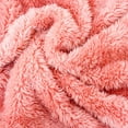 thumbnail image 6 of Eltusu Boys Fleece Bodysuit, Solid Color Long Sleeve Thermal Hooded Winter Romper Pink Size 9-12 Months, 6 of 6