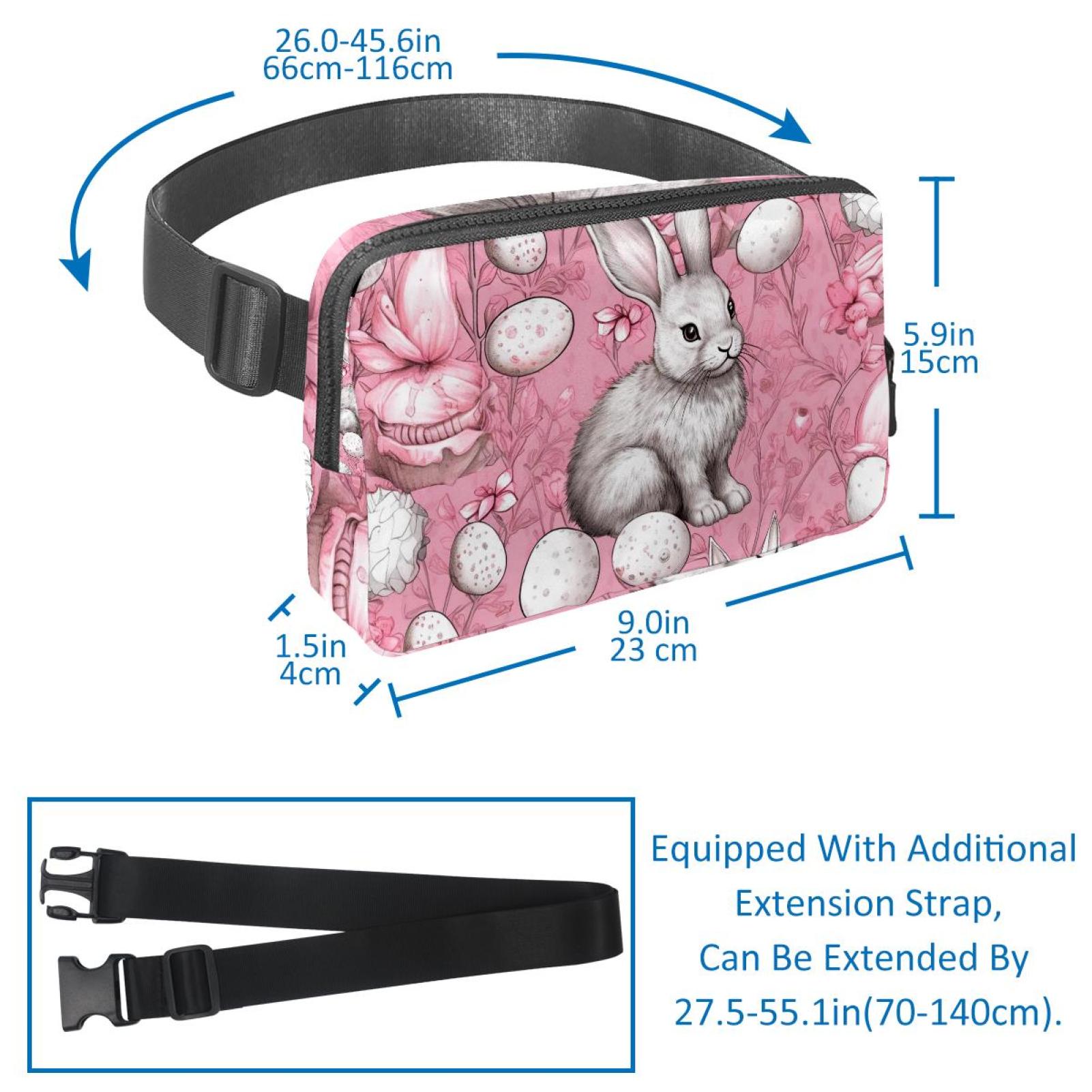 Easter Lightweight and Adjustable Running Belt Waist Pack Waist Bags for Unisex with Extension Strap