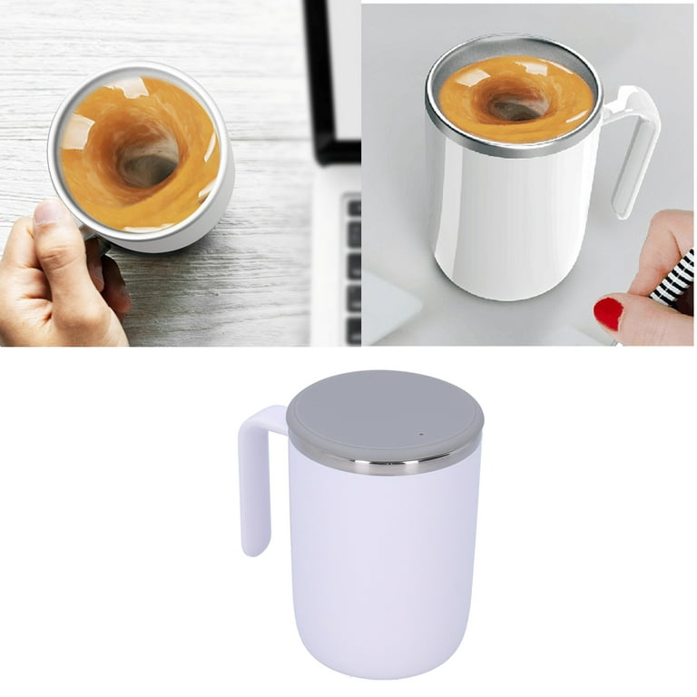 Zaqw Self Stirring Cup,360ml Self‑Stirring Coffee Cup Office Smart