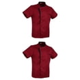 thumbnail image 1 of 2x Chaqueta De Chef Unisex, Abrigo, Camisa De Manga Corta, Uniforme De Cocina De Hotel, Rojo Sunnimix chaqueta de cocinero manga corta, 1 of 8