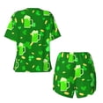 thumbnail image 6 of Rocae St Patrick's Day2 for Two Piece Sleepwear Pajamas Sets for Women Soft Short-Sleeved Pjs with Lounge Shorts XX-Large, 6 of 9