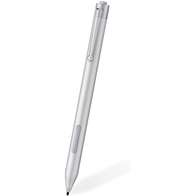Lápiz para Surface, lápiz capacitivo sensible a la presión para Microsoft Surface ProX/6/5/4/3, Go2/Go1, Surface3, Surface Laptop3/2/1, Surface Studio2/1, Surface Book3/2/1, clic derecho, Plata