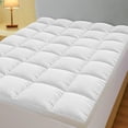 thumbnail image 1 of Mattress Topper Queen Pillow Top Extra Thick Mattress Pad with 8-21 Inch Deep Pocket, 900GSM Soft Breathable & Plush Down Alternative Overfilled Mattress Cover Protector, 60 x 80 Inch, 1 of 7