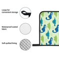 thumbnail image 4 of Pofeuu Cute Dinosaur Blue Green Print Oven Mitts and Pot Holders 4 pcs Set,High Heat Resistant 500 Degree Extra Thicken Long Kitchen Cotton Oven Glove for Cooking, 4 of 6