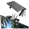 thumbnail image 3 of Étagère d'Écran Réglable Étagère Supérieure pour Moniteur Pliable Étagère de Moniteur TV Étagère de Décodeur Support d'Écran Pliable pour Boîtier TV, Télécommande, 3 of 5