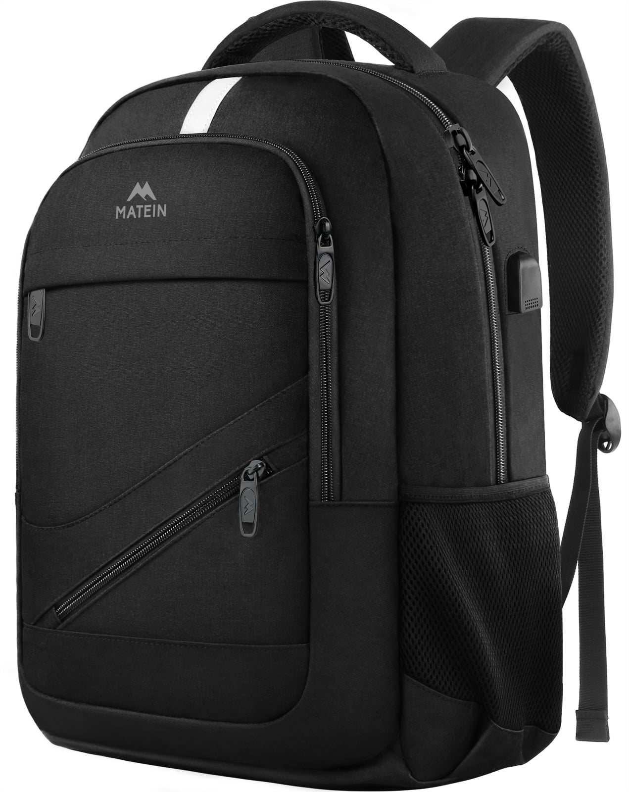 MATEIN 15.6" Laptop Backpack with USB Charger Port