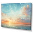 thumbnail image 2 of Designart "Orange Sky euphony Of Horizon" Nautical & Beach Canvas Art Print, 2 of 5