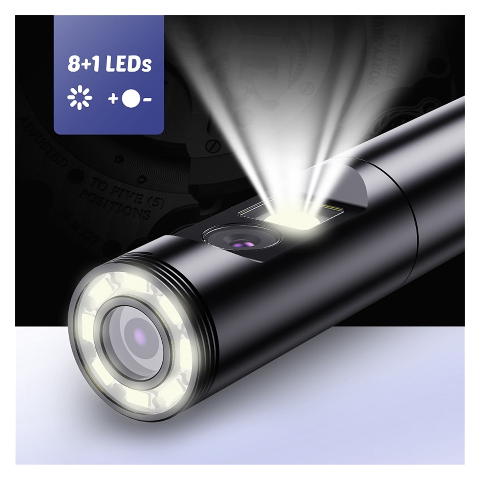 P40 Dual Lens Endoscope HD1080P 4.3 Inch Screen 9 LED Lights IP68 Waterproof Industrial 8MM 5.5MM Dual Camera With 32G TF Card , User-Friendly Borescopes