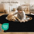 thumbnail image 4 of ODIKA Alfombras Curved Details Para Habitacion Alfombra Bedside Yellow for Bedroom, Nursery, Pet Friendly & Kids Safe, 4 of 7
