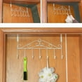thumbnail image 3 of 7 Hooks Over Door Bathroom Hanger Coat Clothes Hat Bag Towel Hanging Rack Holder, 3 of 3