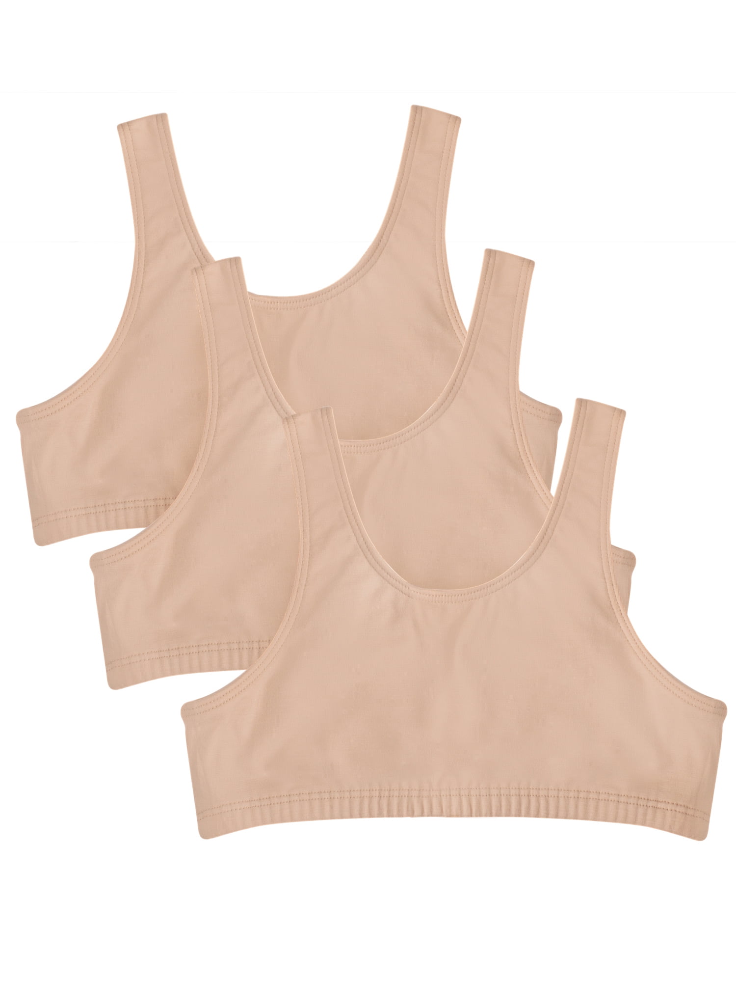 Buy Fruit of the Loom Girls Pull Over Built Up Strap Cotton Sport Bra, 3- Pack, Sizes 28-38 Online at Lowest Price in Ubuy Algeria. 876829024
