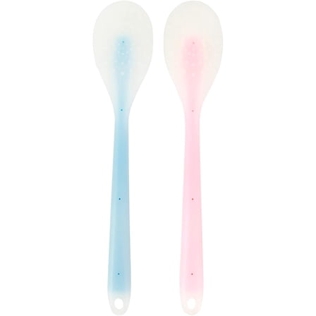 Triani 2Pcs Body Massage Pat Stick Acupoint Meridian Hammer Paddle U Shape Body Massage Pat Back Hammer Massage Tools for Handheld Massager(Blue Pink)