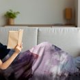 thumbnail image 3 of Outer Space Soft Flannel Fleece Throw Blanket, Planets in Space Natural Scenery Galaxy Print, Cozy Plush for Indoor and Outdoor Use, 50" x 70", Dried Rose Pale Pink, by Ambesonne, 3 of 5