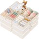 thumbnail image 1 of Organizador de cajones Criusia Clothes, paquete de 21 unidades, para bebé, color beige, 1 of 9