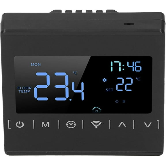 THONZER WiFi Programmable Thermostat, Floor Heating Controller Touch Screen Thermostat  Industrial, programmable Household thermostats