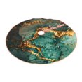 thumbnail image 2 of KLL Christmas Tree Skirt,Party Decorations Farmhouse for Christmas Decorations Holiday Party 36" -Emerald Color Gold Marble, 2 of 6