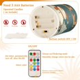 thumbnail image 4 of Electronic Candles Light Combination 3x5In, 3x4In Flameless Candles Plastic Festive Decoration Party Christmas Decoration A Snowman, 4 of 7