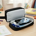 thumbnail image 5 of allydrew 4 Compartment Large Capacity Pencil Case, Pencil Pouch for Stationery Tools, Black, 5 of 6