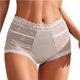 thumbnail image 1 of Gibobby Ropa interior bikini elástica para mujer Ropa interior sexy con borde de encaje para mujer Love Mesh High Waist Luxury Ice Silk Triángulos para mujer(Café， XL), 1 of 5