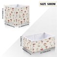 thumbnail image 2 of Foldable Fabric Storage Bin Home Cubes Clothing Organizer Bins Large Collapsible Box Basket for Home Organizer Watercolor Mushrooms Pattern, 2 of 7