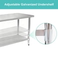 thumbnail image 4 of 30x48 in 18-Gauge Stainless Steel Commercial Work Table w/ Adjustable Undershelf, 4 of 9