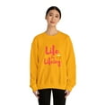 thumbnail image 3 of Life Be Lifeing Unisex Heavy Blend™ Crewneck Sweatshirt Sweater, 3 of 7
