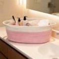 thumbnail image 1 of Cameland Weaving Basket Handle Storage Basket Shelf Wardrobe Organizer Gift Basket Equipped With Ribbon And Bag Decorations, 1 of 8