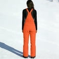 thumbnail image 5 of dgysar Women's Essential Insulated Ski Bibs, Water Resistant Snow Pants for Skiing & Snowboarding Saffron XL, 5 of 6