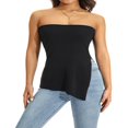 thumbnail image 1 of Été Décolleté Bandeau Tube Tops Casual Femmes Sans Manches Dos Bustier Tops Rue Parti Club, 1 of 6