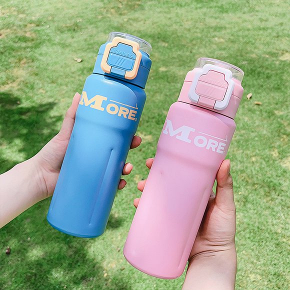 Becaristey Water Bottles For On Go Leak-proof Lid And Portable Size Insulated Technology Insulated Water Bottle blue