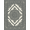 Grey Ivory, Pattern 16, variant on ODIKA 8'x10' Washable Area Rug Non-Shedding, Easy Care, Traditional Medallion With Distressed Floral Border Retro Vintage Refined for King Size Bedroom Under Bed, Master Suite