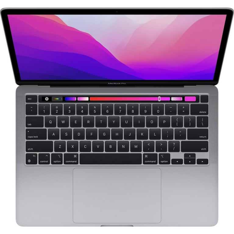 2022 Apple MacBook Pro Laptop M2 chip: 13-inch Display, 8GB RAM, 512GB SSD Storage, Touch Bar, Backlit Keyboard, FaceTime HD Works with iPhone and iPad; Space Gray - Walmart.com